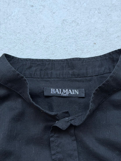 Balmain Decarnin Black Chest Pocket Button Up (39)