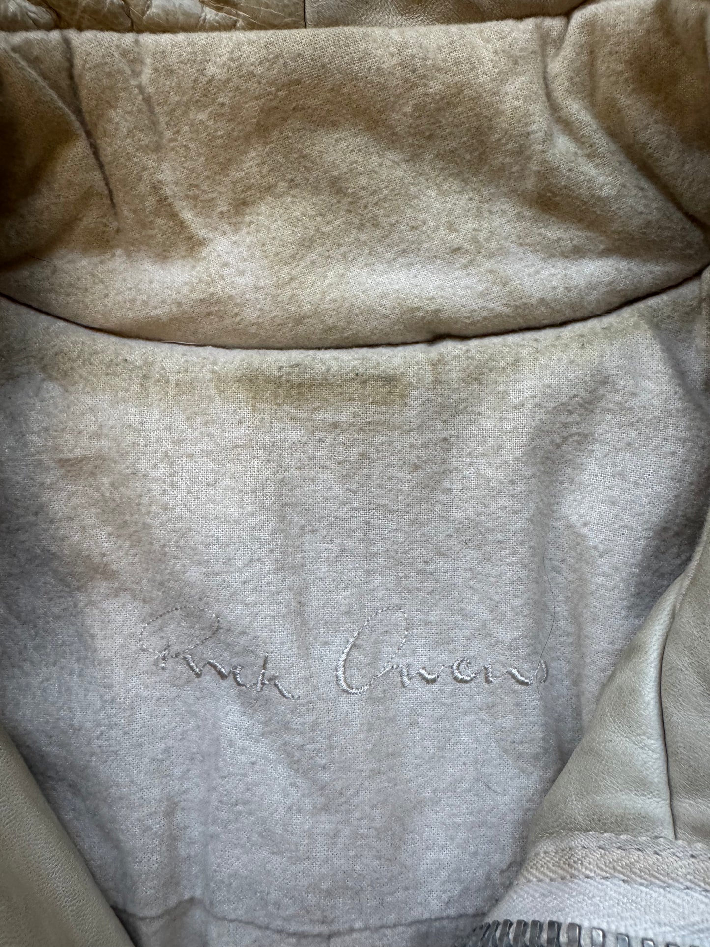 Rick Owens FW03 Trucker Leather Jacket (44)