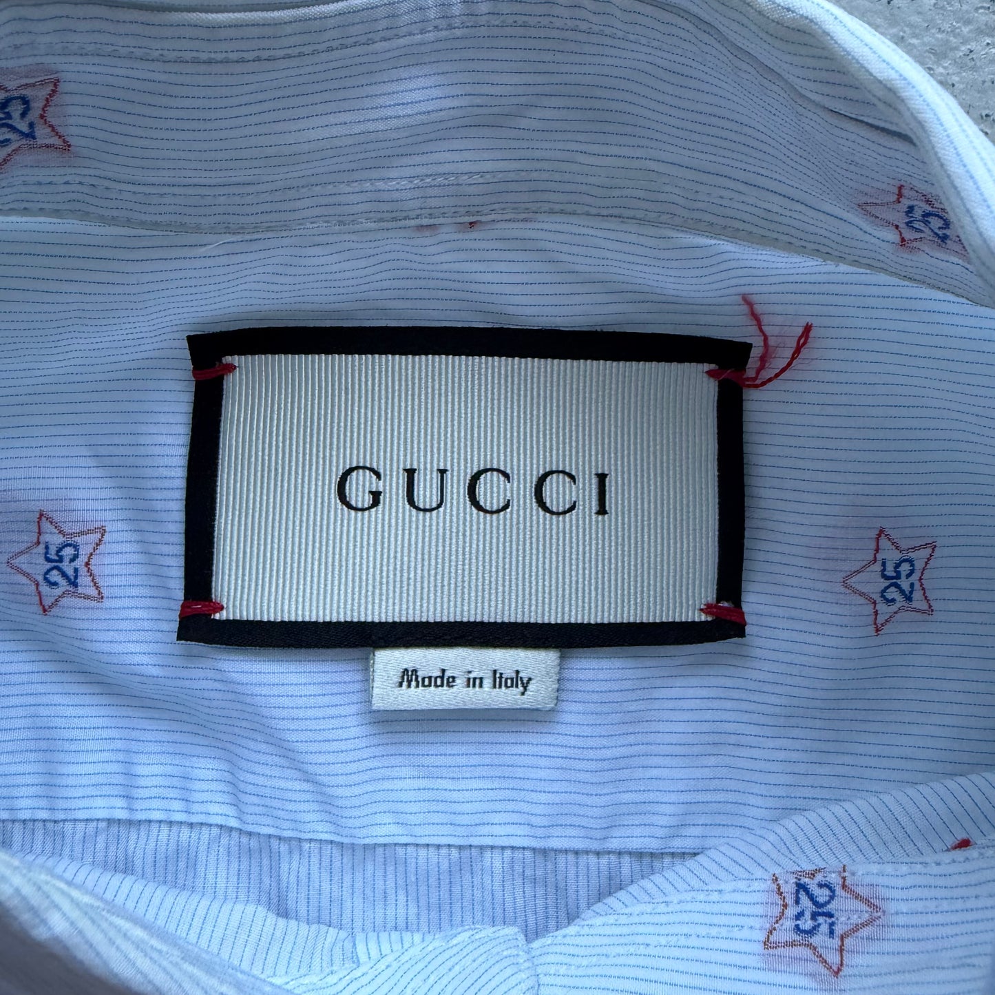 Gucci 2016 Star Embroidered Button Up (39/15.5)