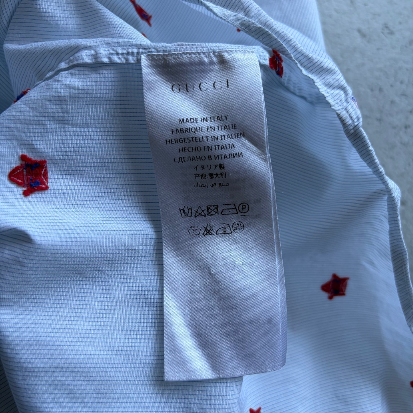 Gucci 2016 Star Embroidered Button Up (39/15.5)