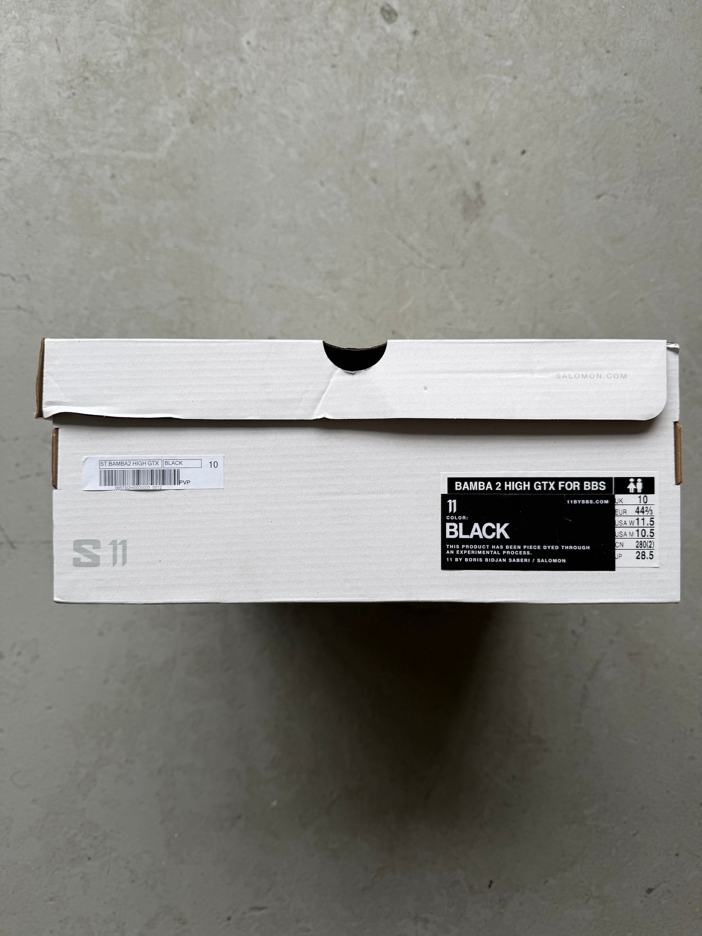 11 By Boris Bidjan Saberi X Salomon Black Bamba 2 High (10.5)