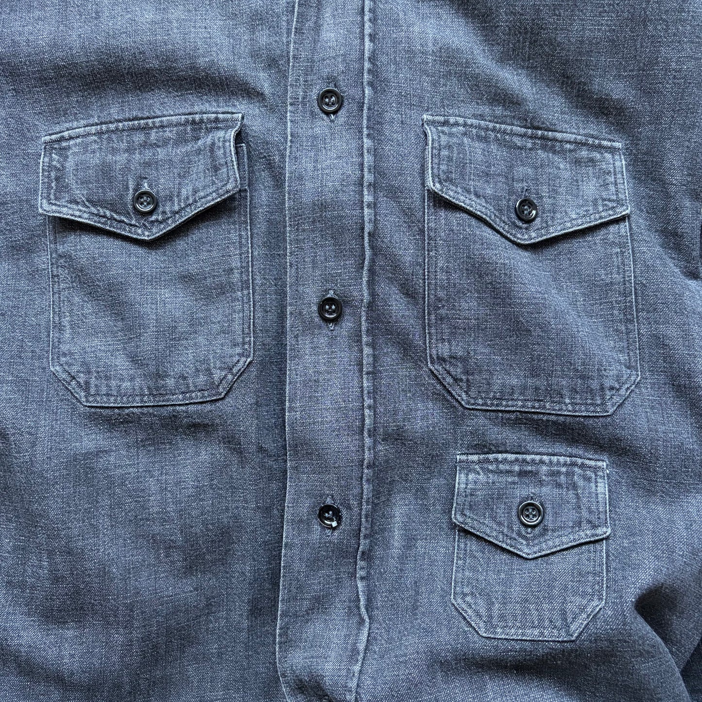 Dior Homme SS04 Strip Denim Shirt (38)