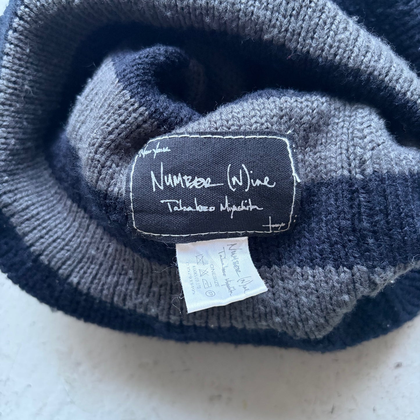 Number (N)ine SS04 "Dream Baby Dream" Balloon Grunge Beanie (OS)