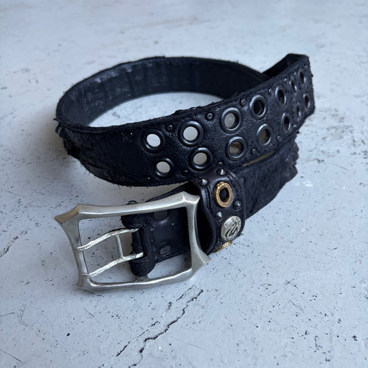 Kmrii Black Studded Belt (OS)