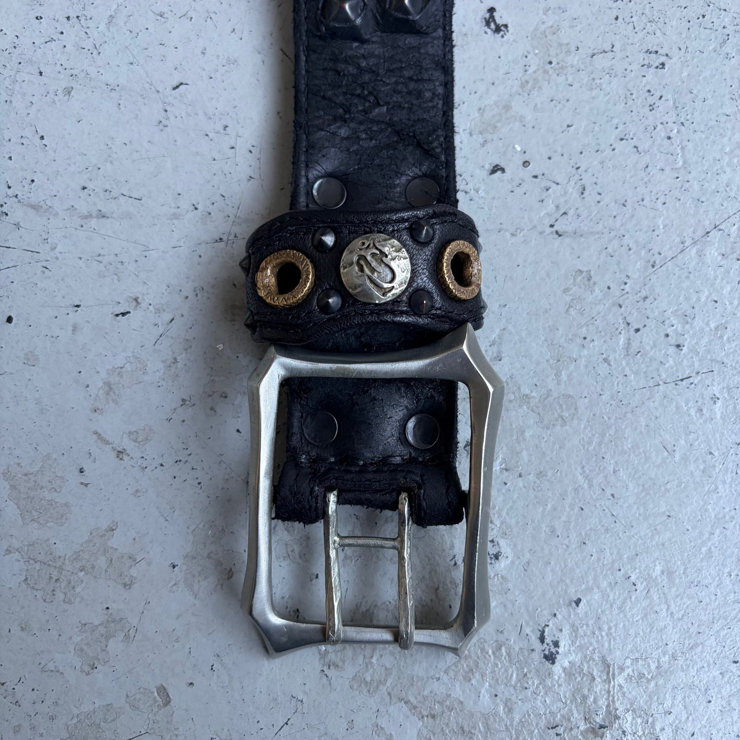 Kmrii Black Studded Belt (OS)