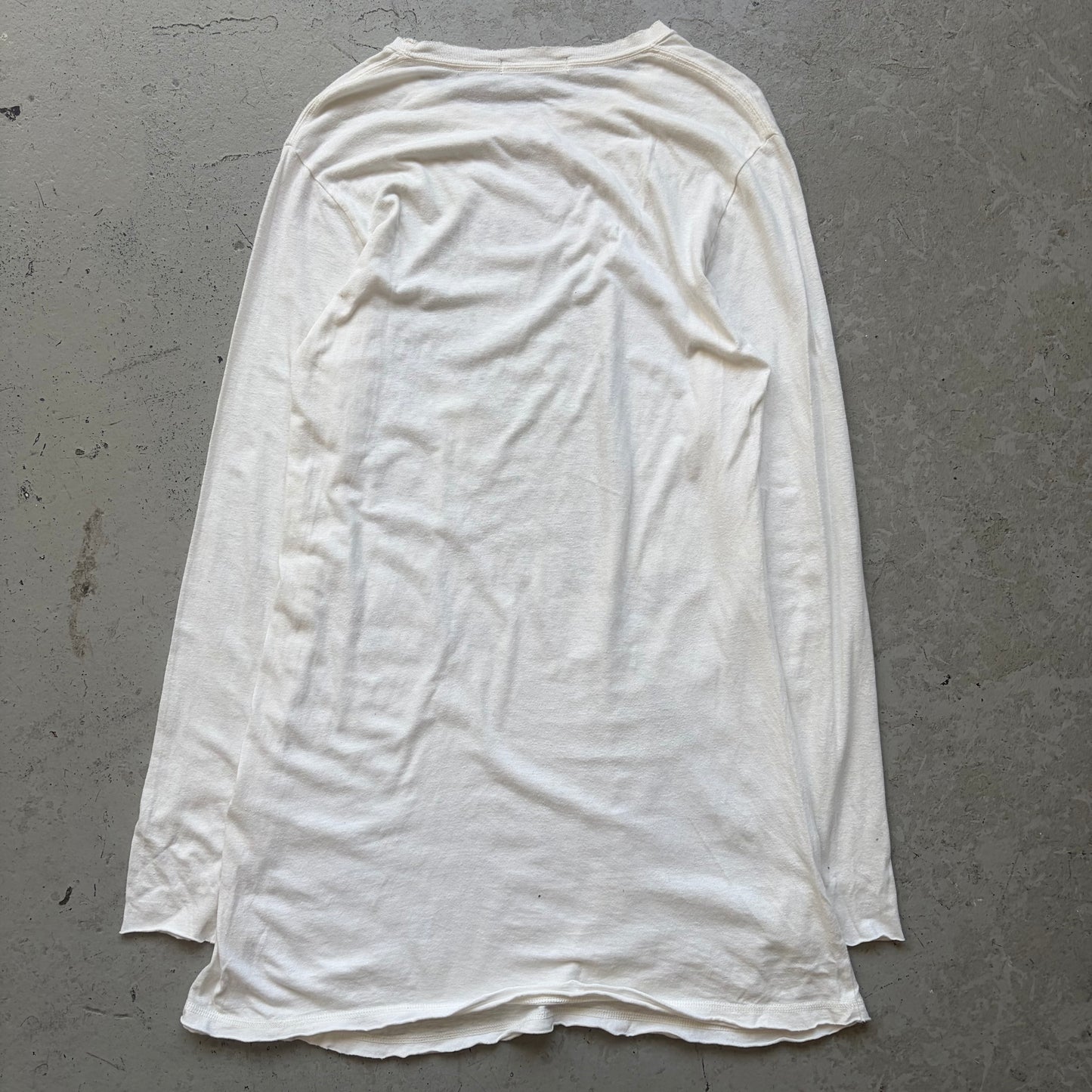 Undercover Monkey Guitar White Long Sleeve (M)