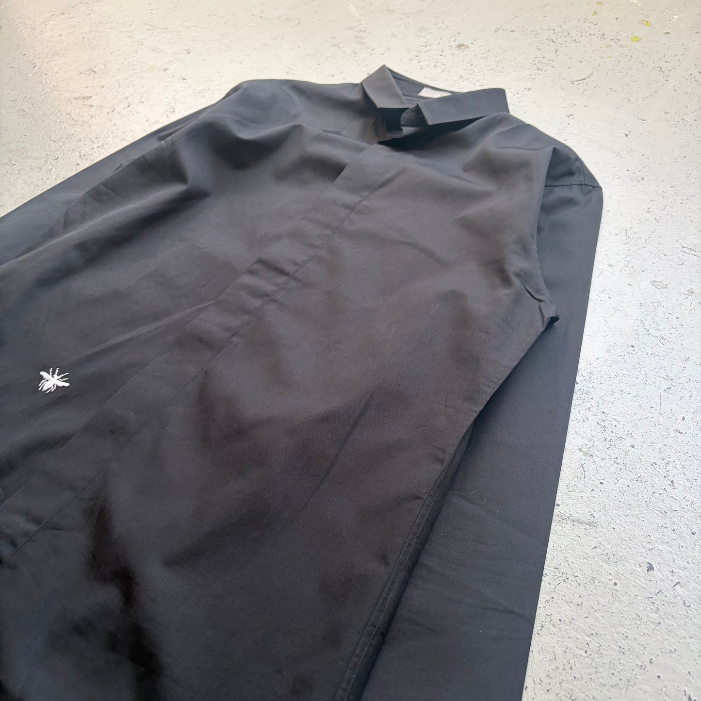 Dior Homme FW09 Thin Collar Black Bee Button Up (38)