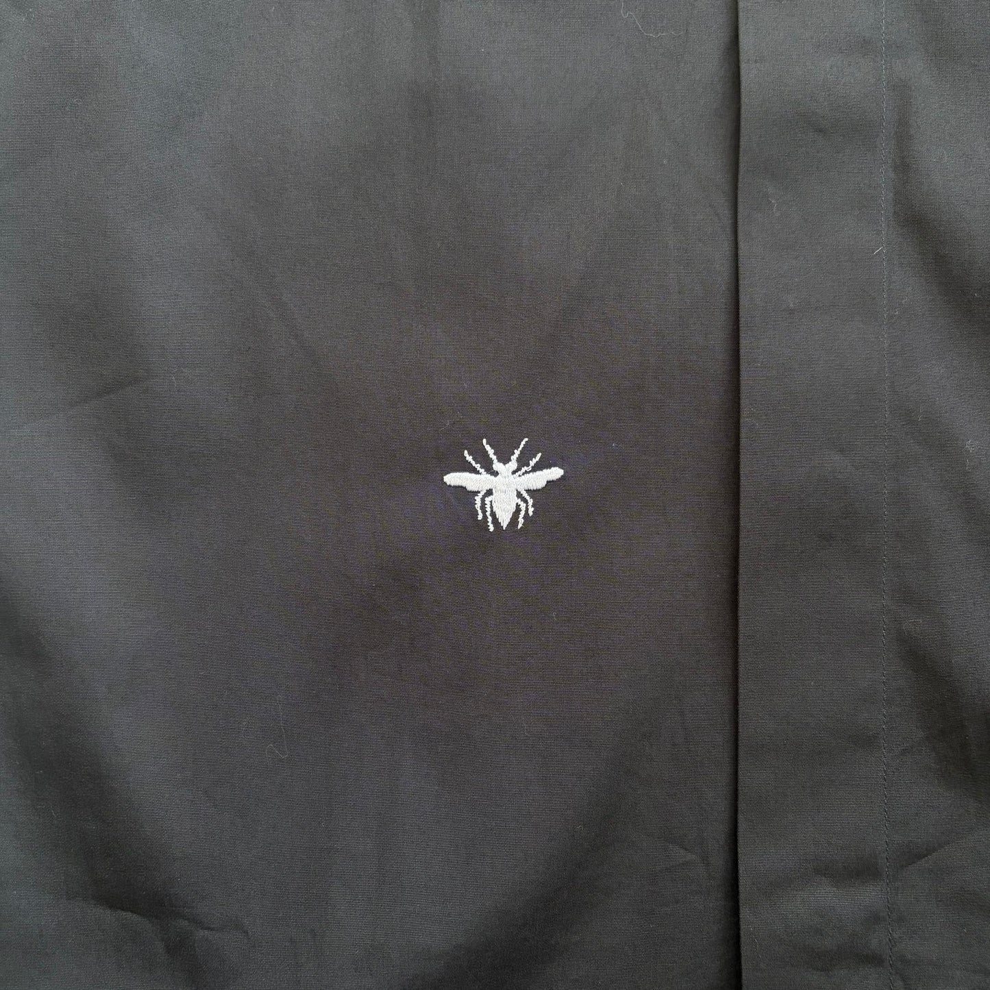 Dior Homme FW09 Thin Collar Black Bee Button Up (38)