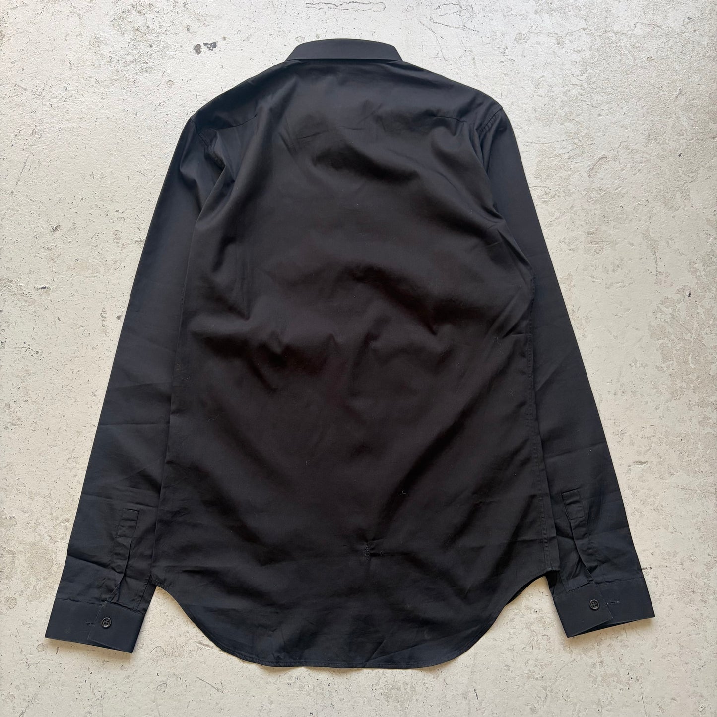 Dior Homme FW09 Thin Collar Black Bee Button Up (38)