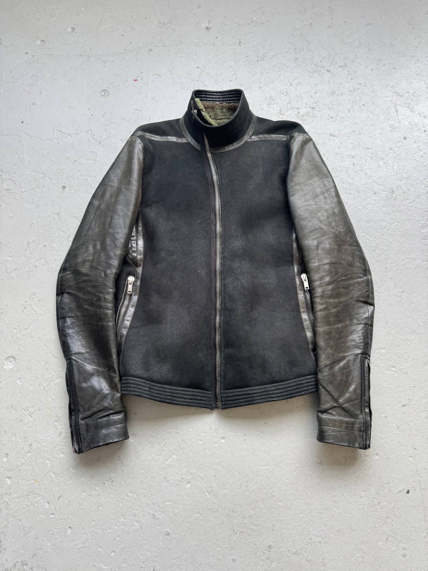 Rick Owens Calf and Lamb Sherling Jacket (46)