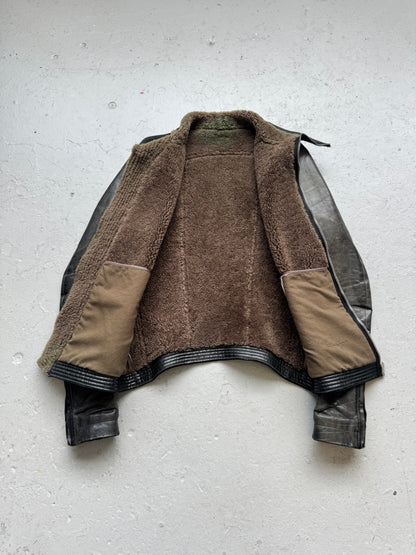 Rick Owens Calf and Lamb Sherling Jacket (46)