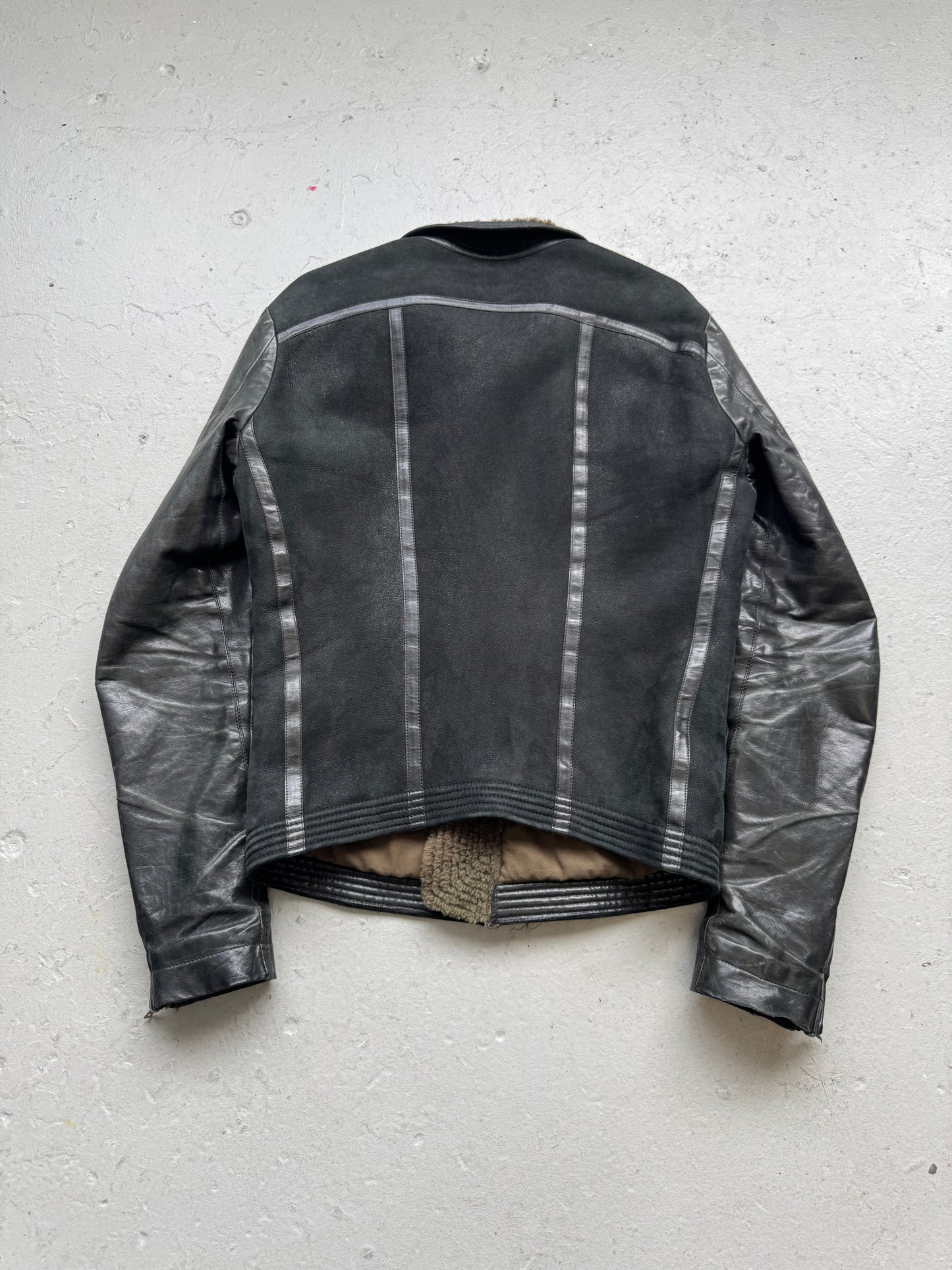 Rick Owens Calf and Lamb Sherling Jacket (46)