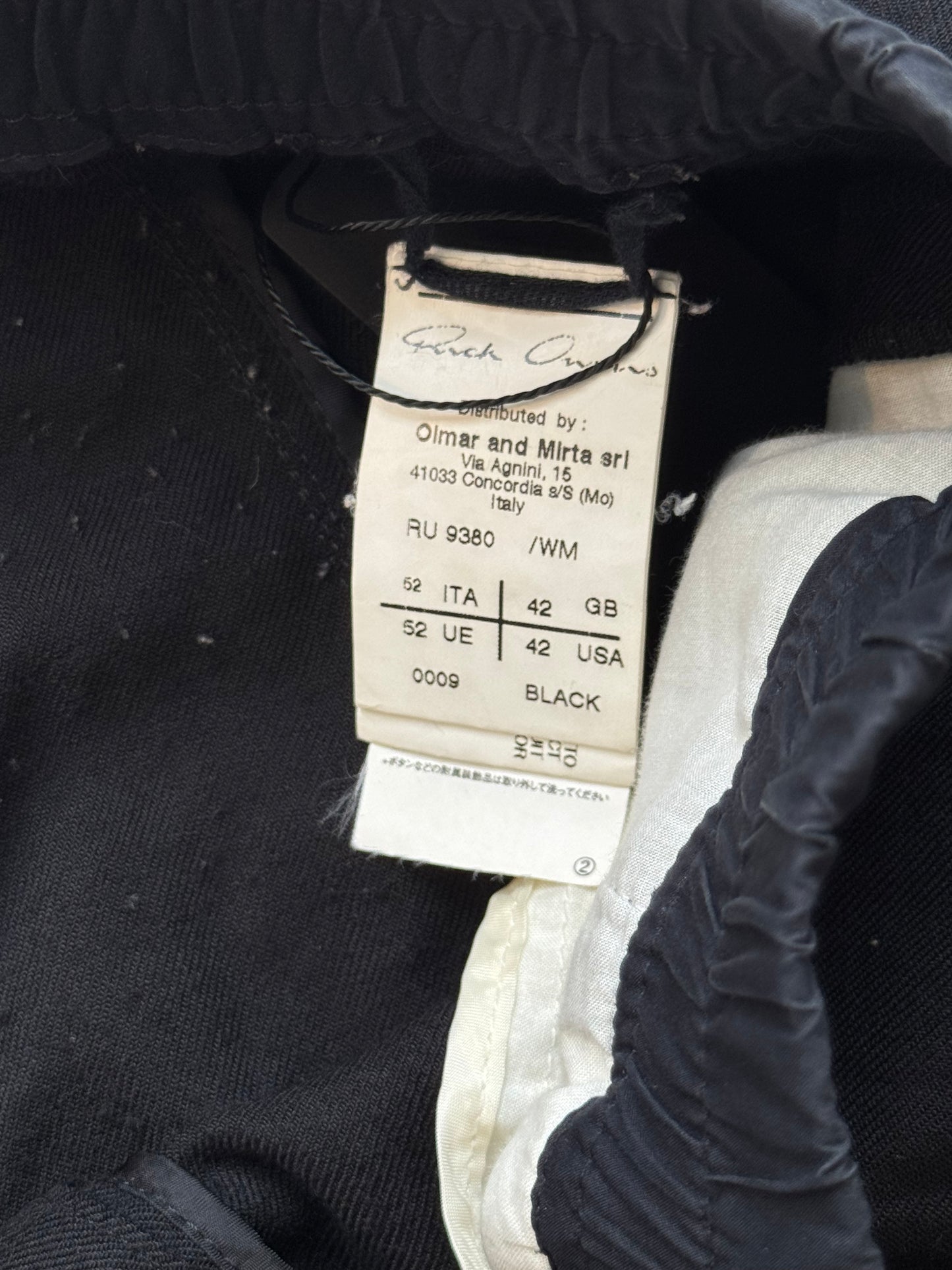Rick Owens Mountain FW12 Wool Drop Crotch Trousers