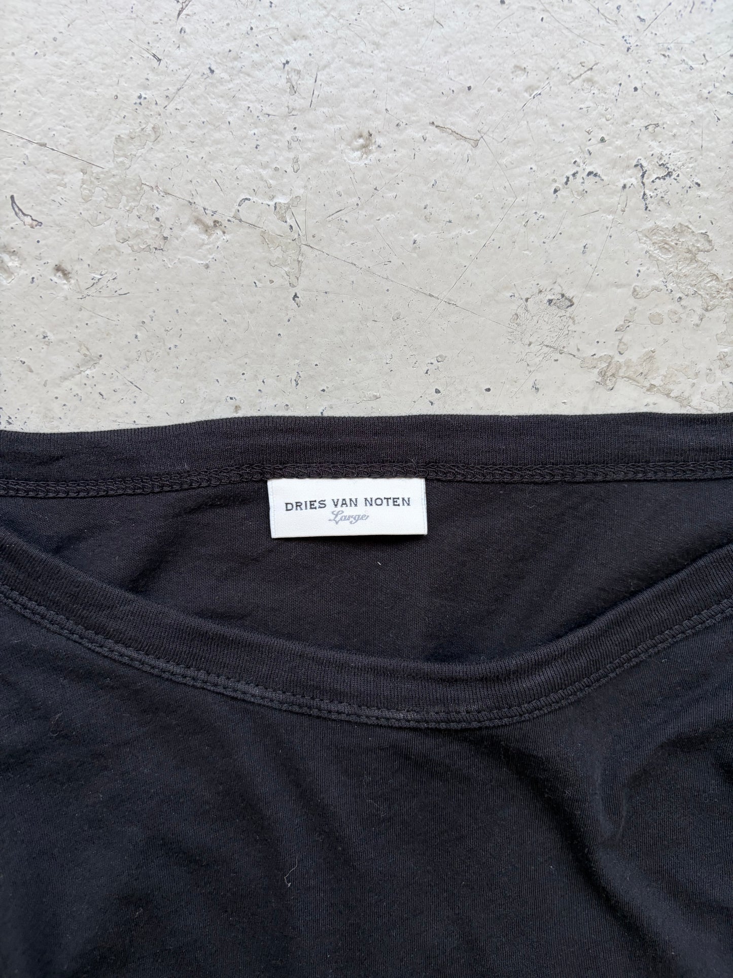 Dries Van Noten Black Long Sleeve Shirt (L)