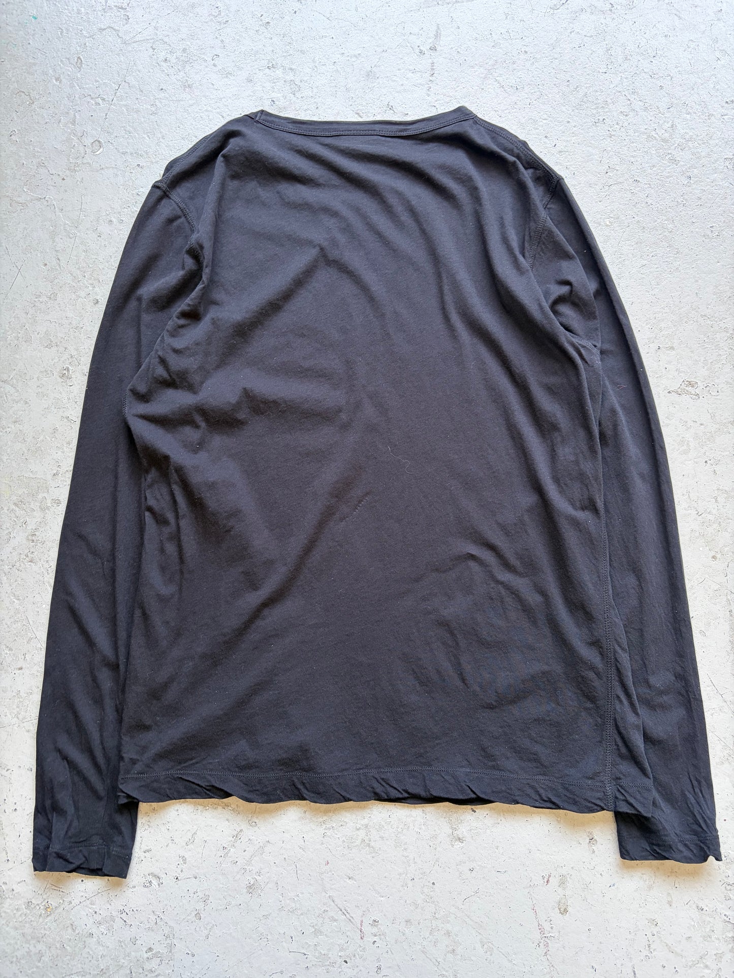 Dries Van Noten Black Long Sleeve Shirt (L)