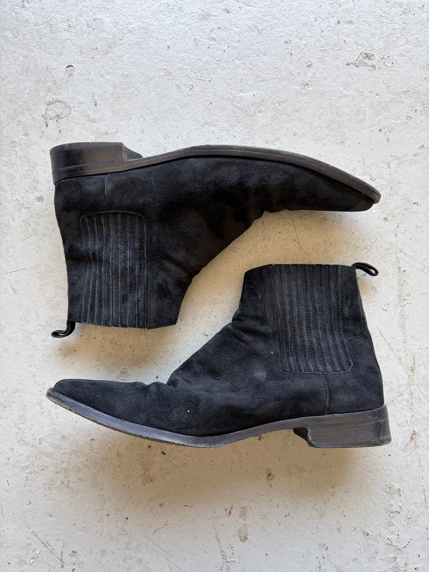 Saint Laurent Paris Dylan Suede Chelsea Boots (44)