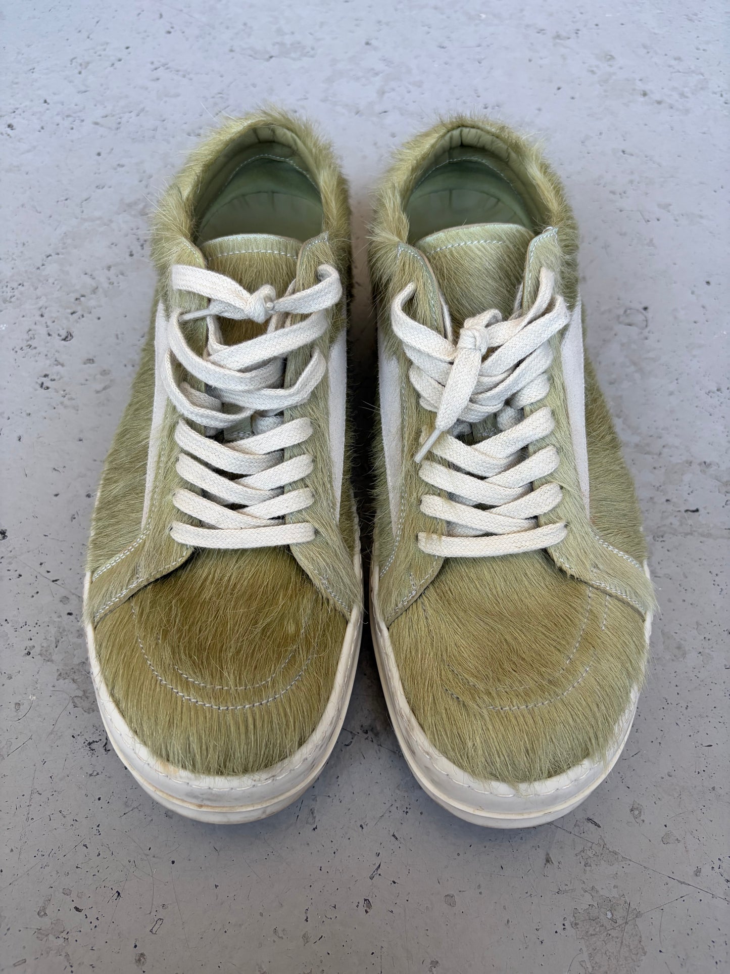 Rick Owens Dirty Acid Ponyhair Vans (44.5)