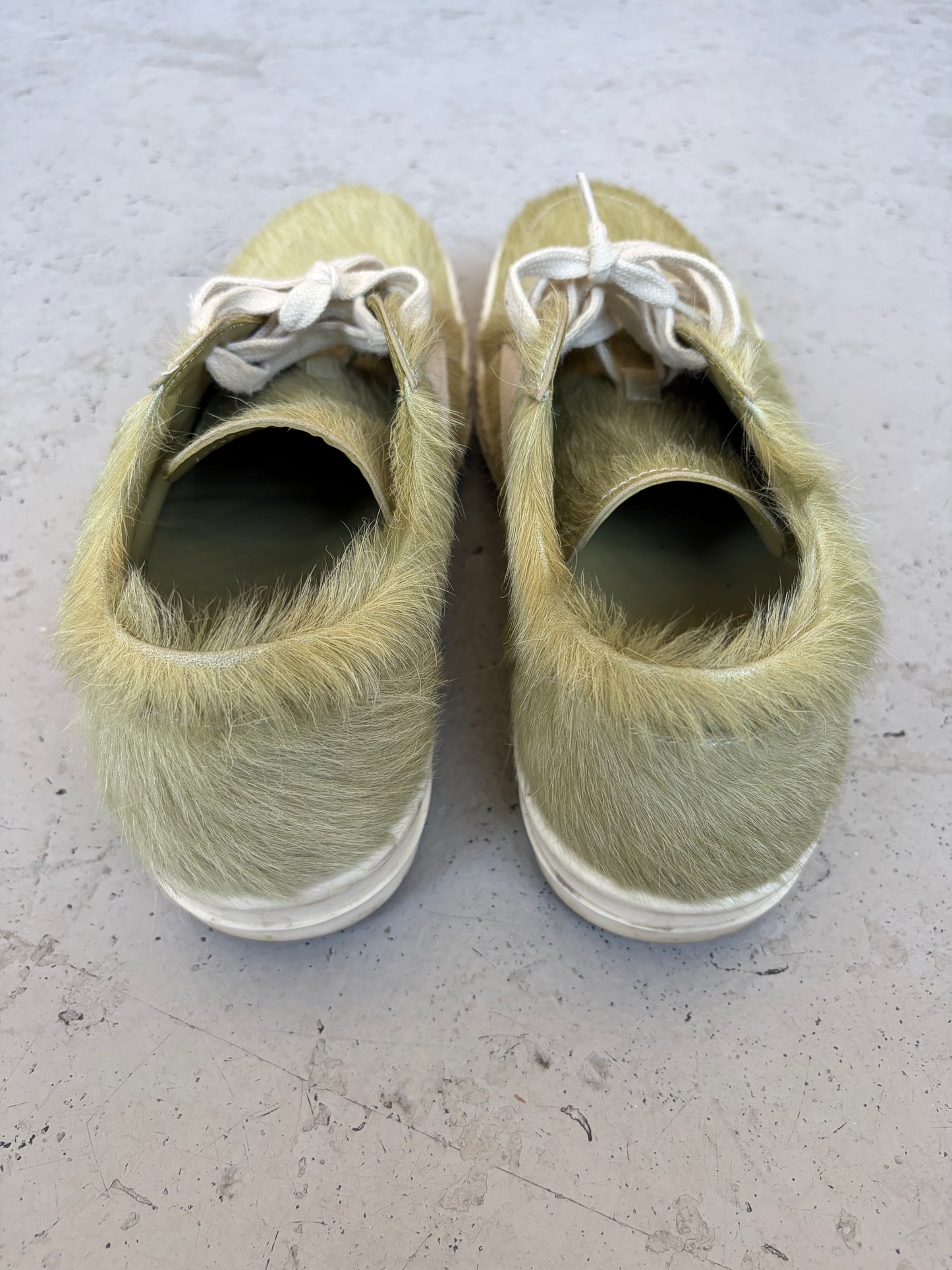 Rick Owens Dirty Acid Ponyhair Vans (44.5)