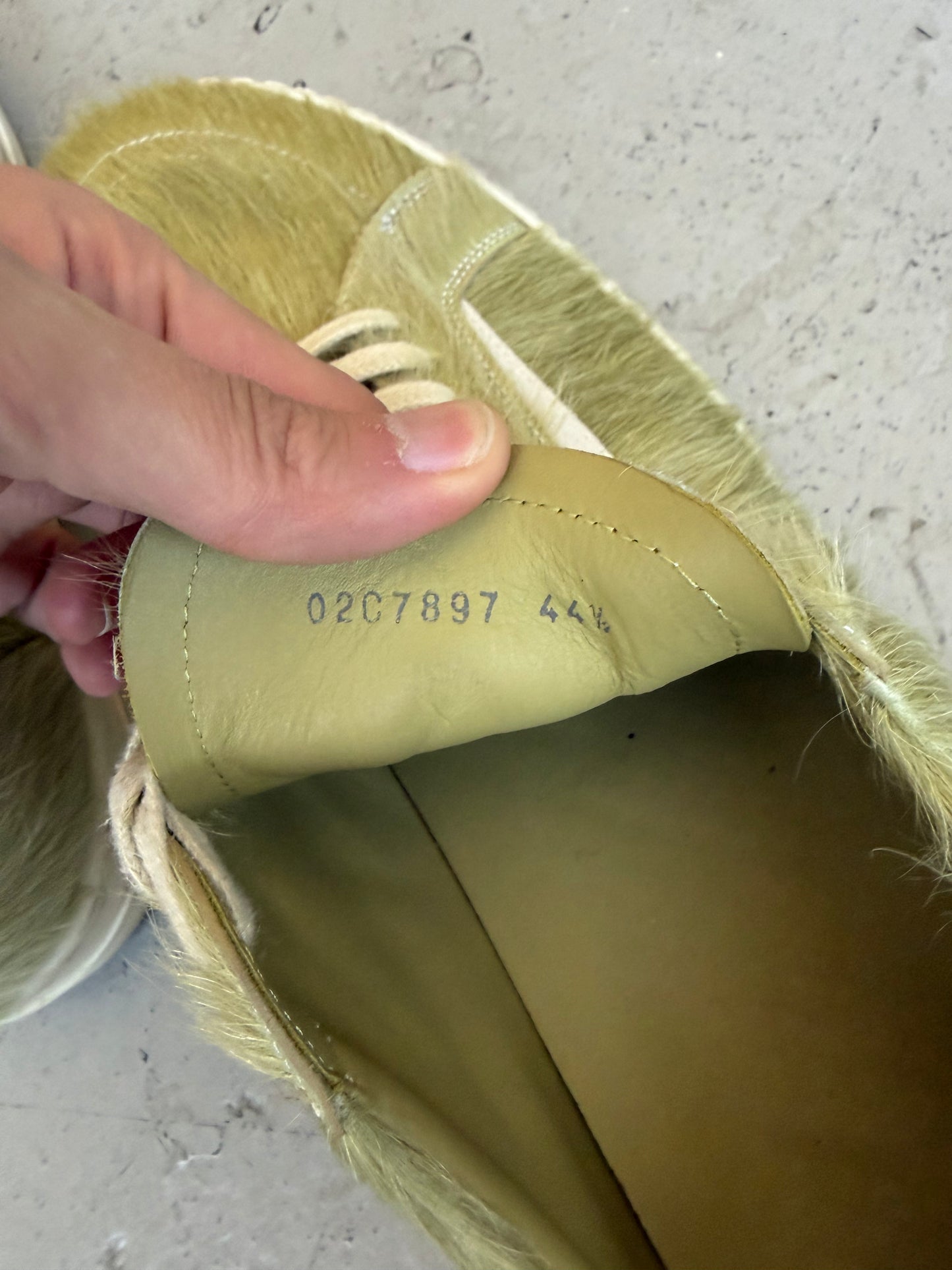 Rick Owens Dirty Acid Ponyhair Vans (44.5)