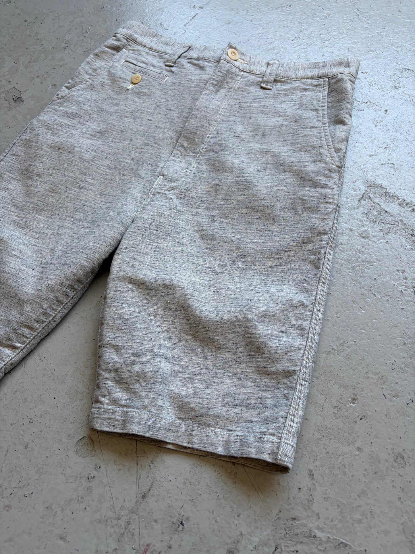 Junya Watanabe Comme Des Garcons Grey Cotton Shorts (S)