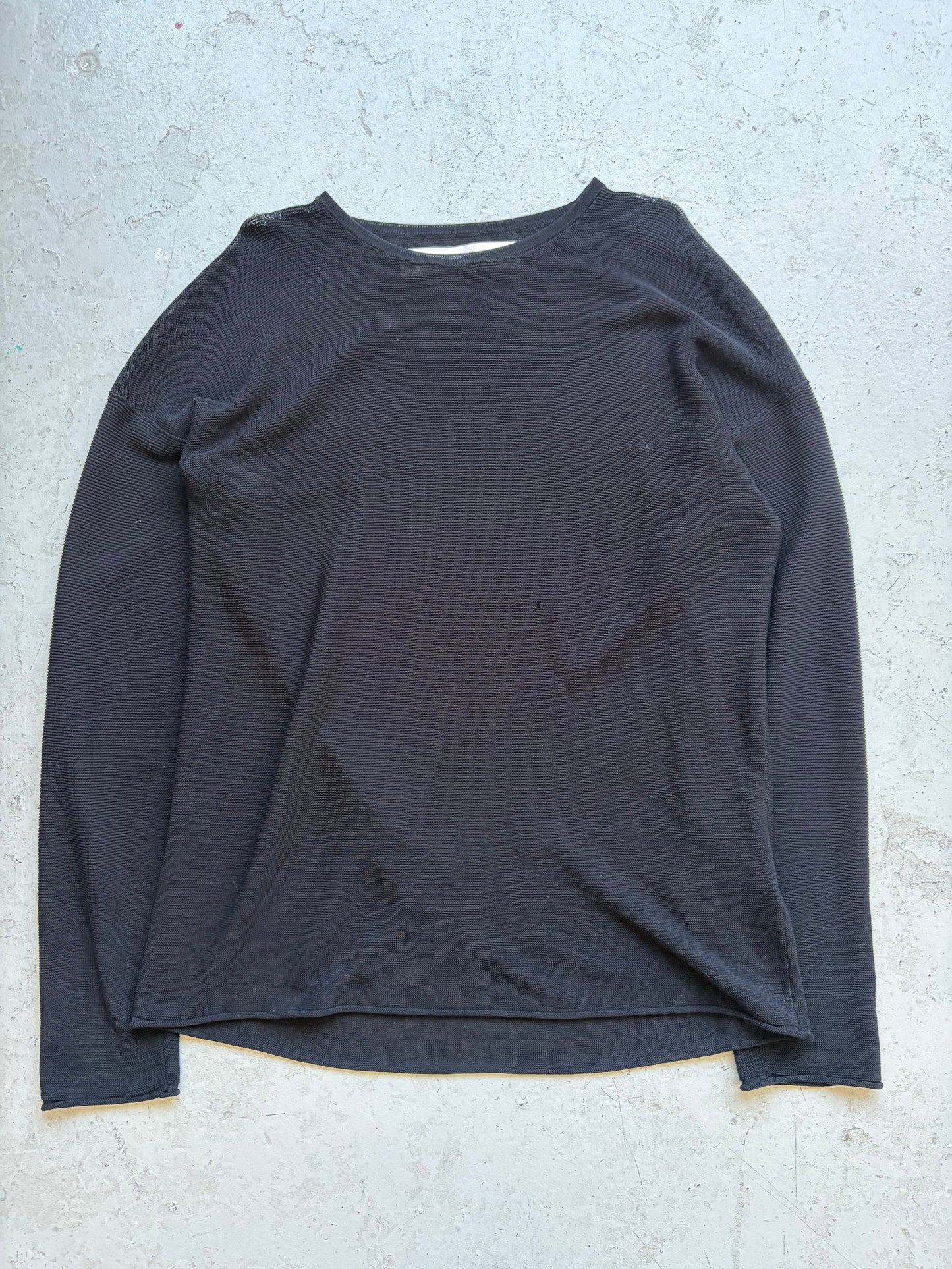 Isabel Benenato Black Long Sleeve Shirt (L)