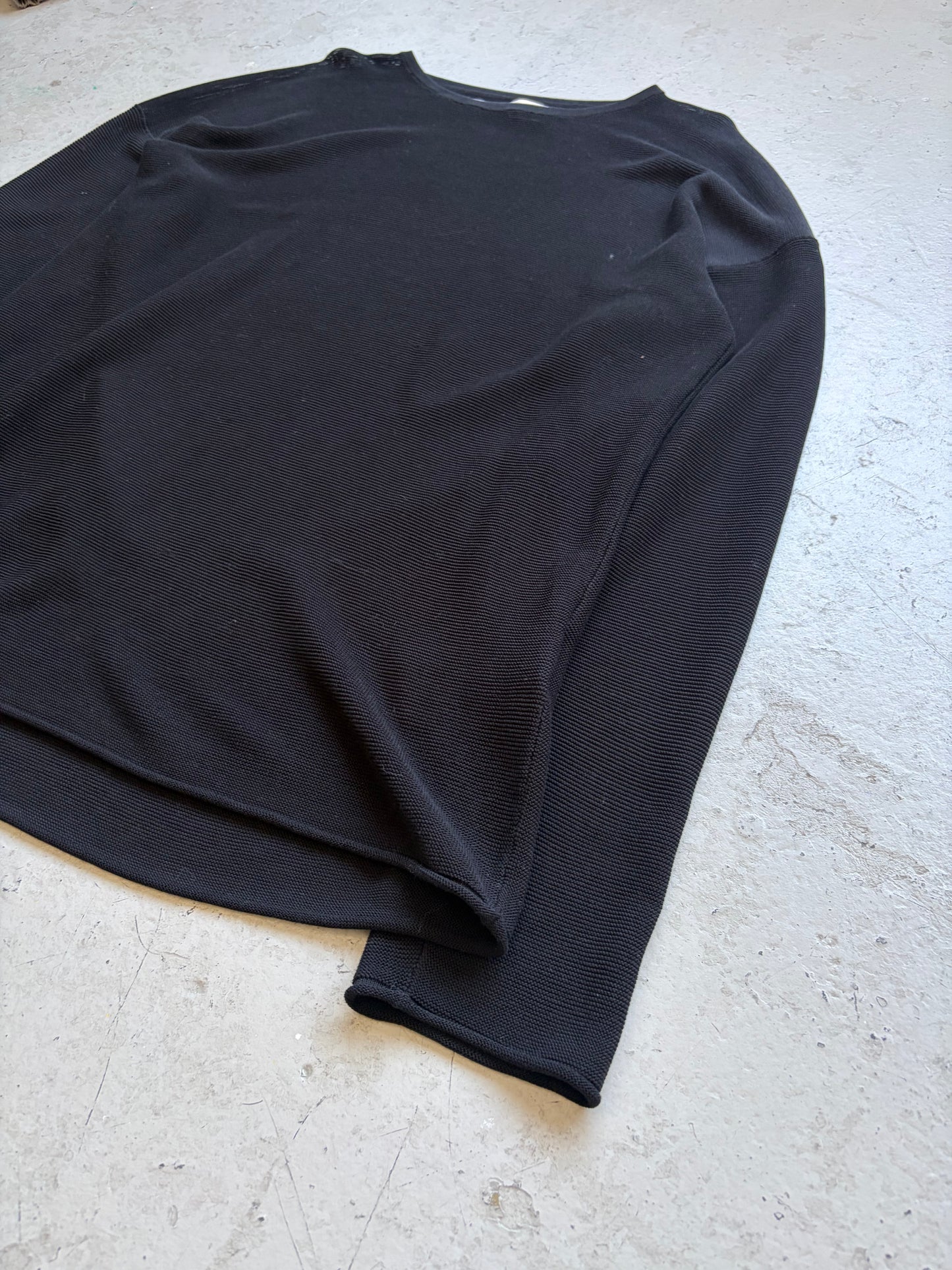 Isabel Benenato Black Long Sleeve Shirt (L)