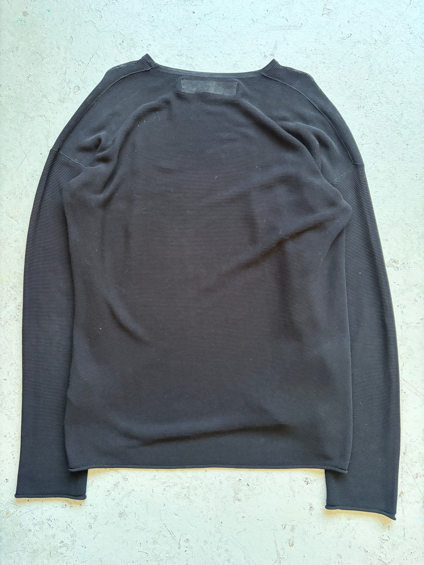 Isabel Benenato Black Long Sleeve Shirt (L)