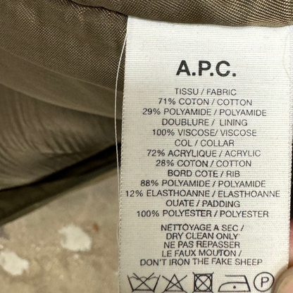 APC Military Green Down Jacket (S)