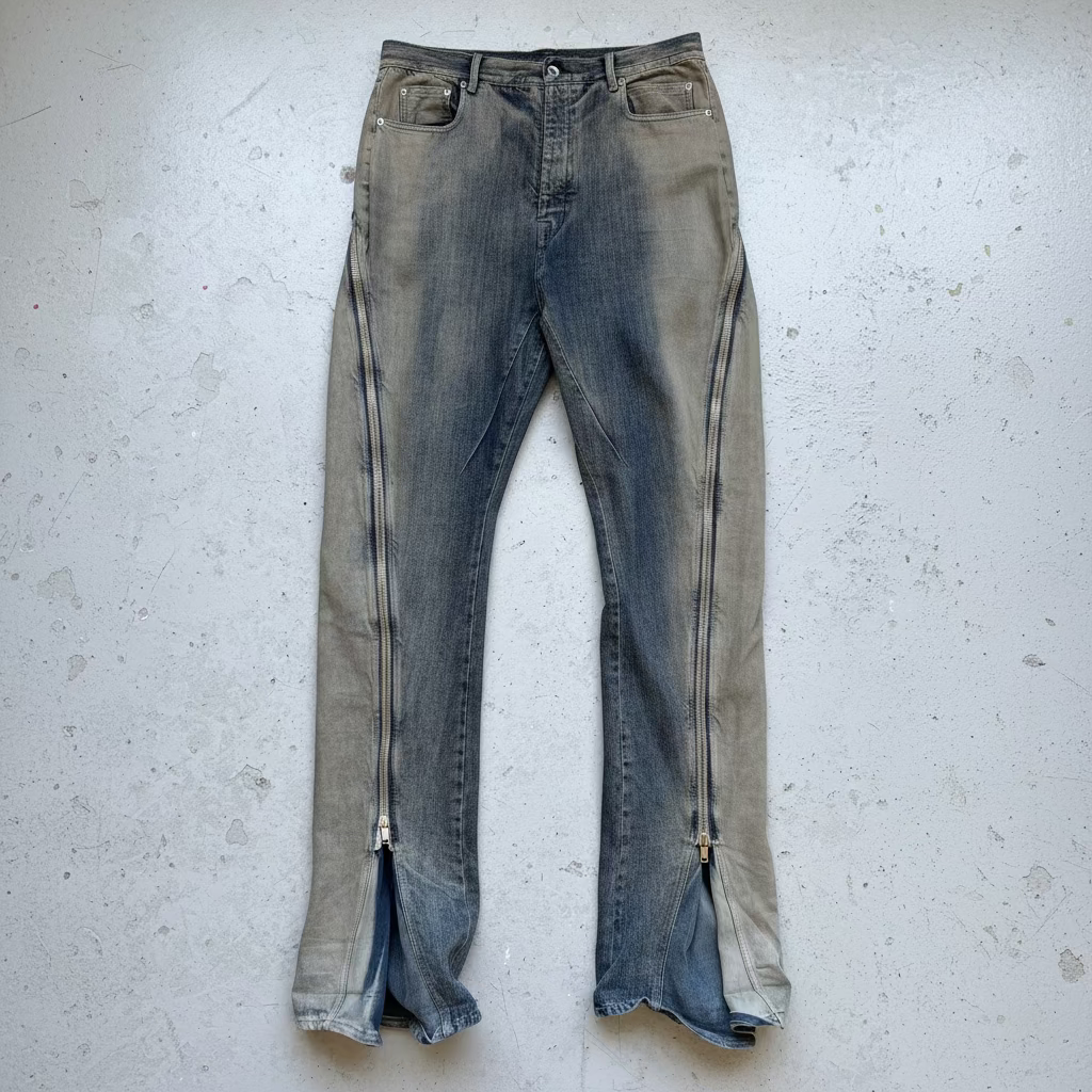 Rick Owens DRKSHDW SS23 Mineral Pearl Degrade Banana Cut Bolan (34)
