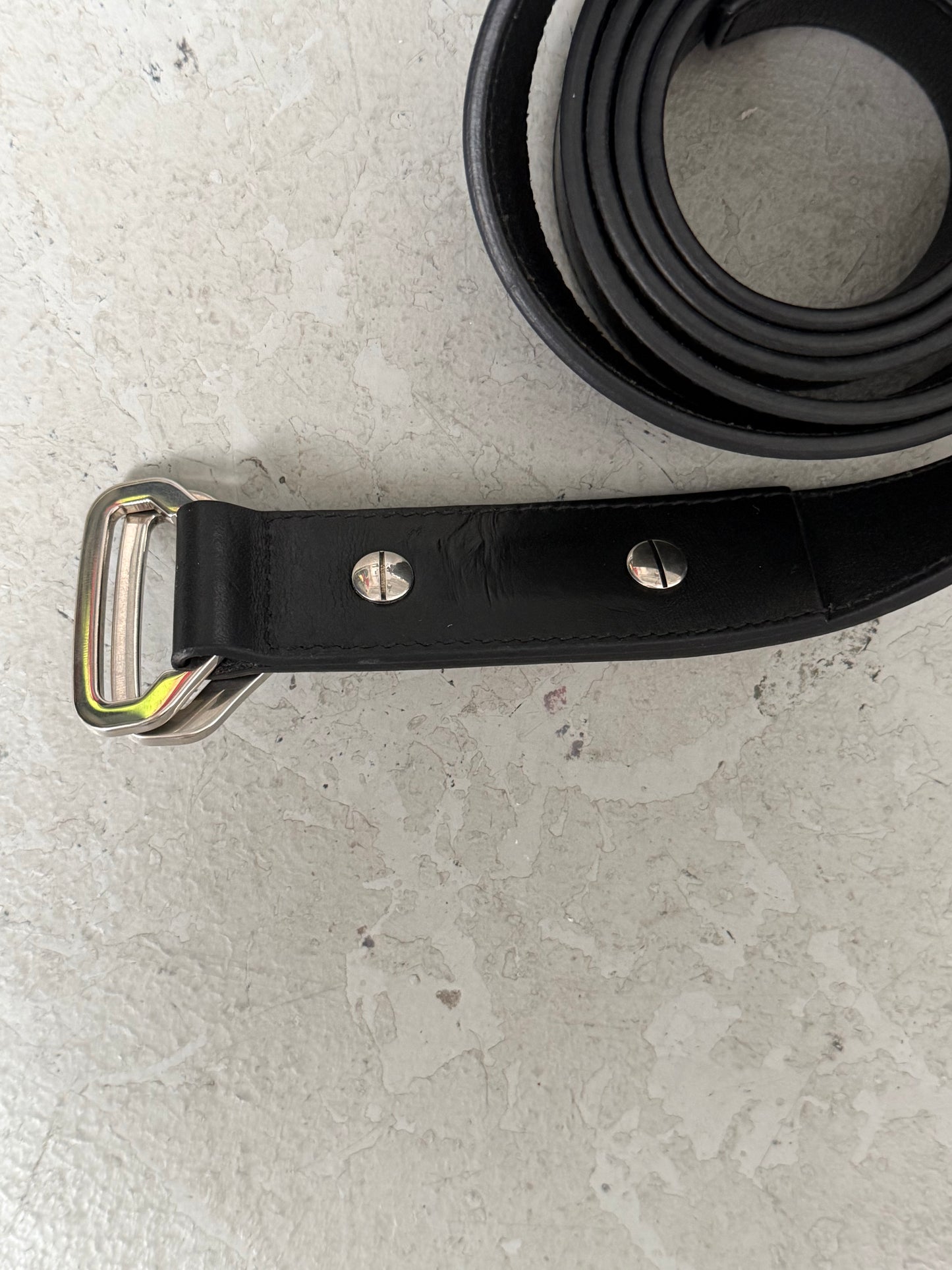 Balenciaga Bottle Opener Leather Belt (OS)