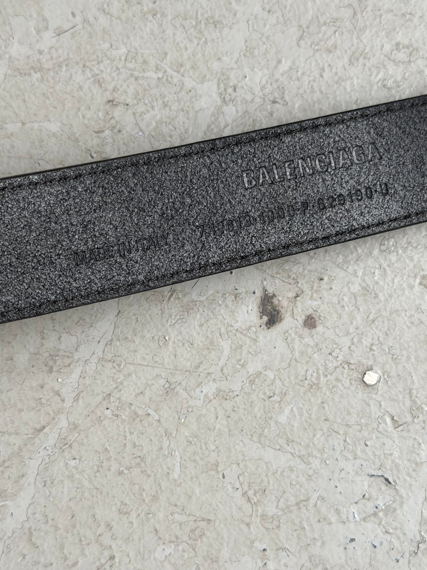 Balenciaga Bottle Opener Leather Belt (OS)