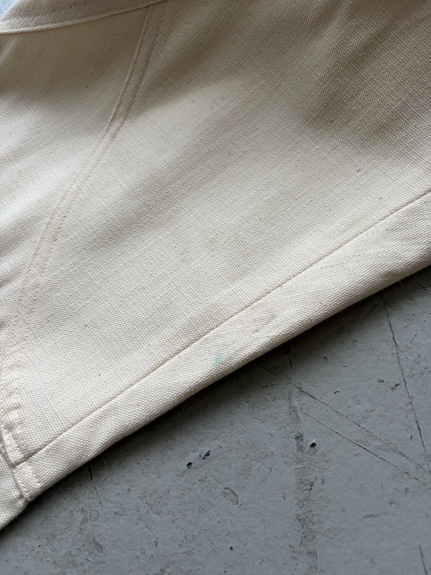 Issey Miyake Spring 96 Cotton Cream Flared Pants (3)
