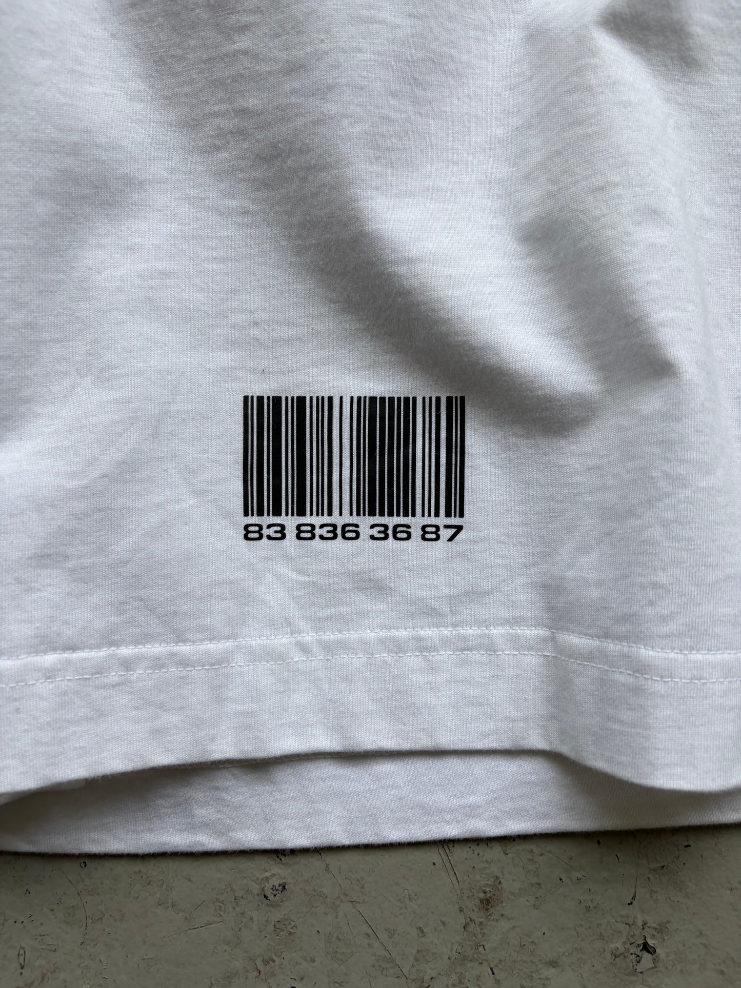 VTMNTS White Barcode Shorts (XS)