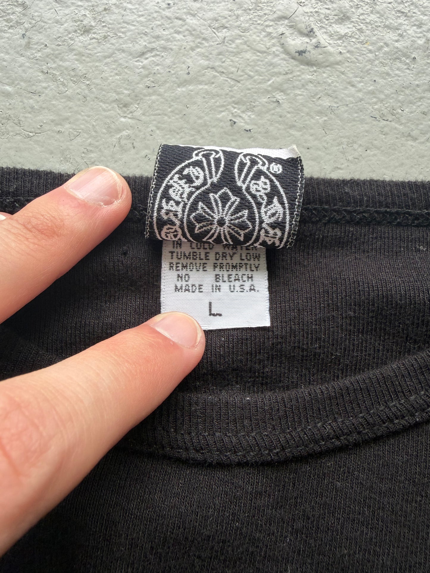 Chrome Hearts Vintage Embroidered Black Long Sleeve  (L)