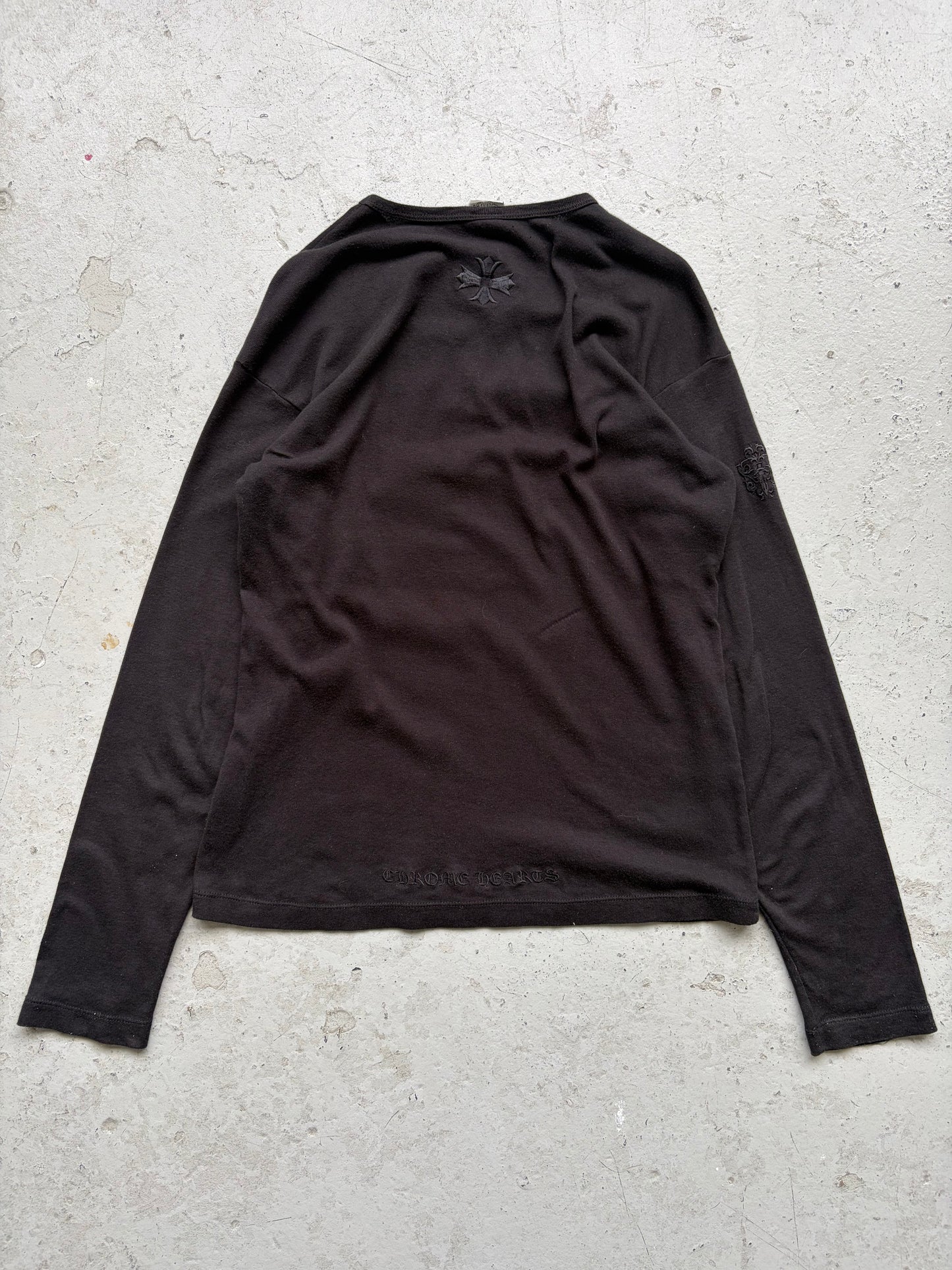 Chrome Hearts Vintage Embroidered Black Long Sleeve  (L)