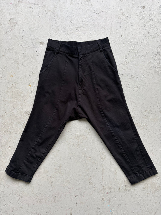 Army Of Me Drop Crotch Paneled Cropped Trousers (30)