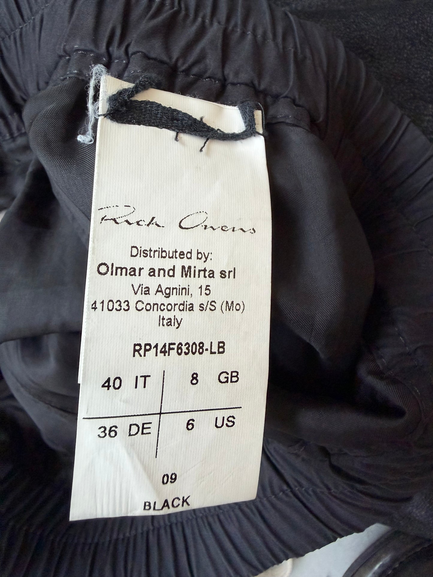 Rick Owens FW14 Moody Blistered Lambskin Bottoms