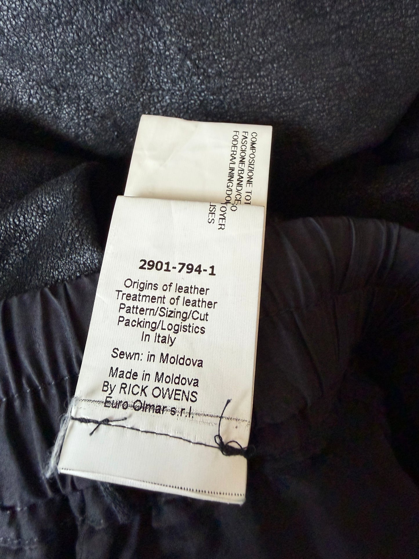 Rick Owens FW14 Moody Blistered Lambskin Bottoms