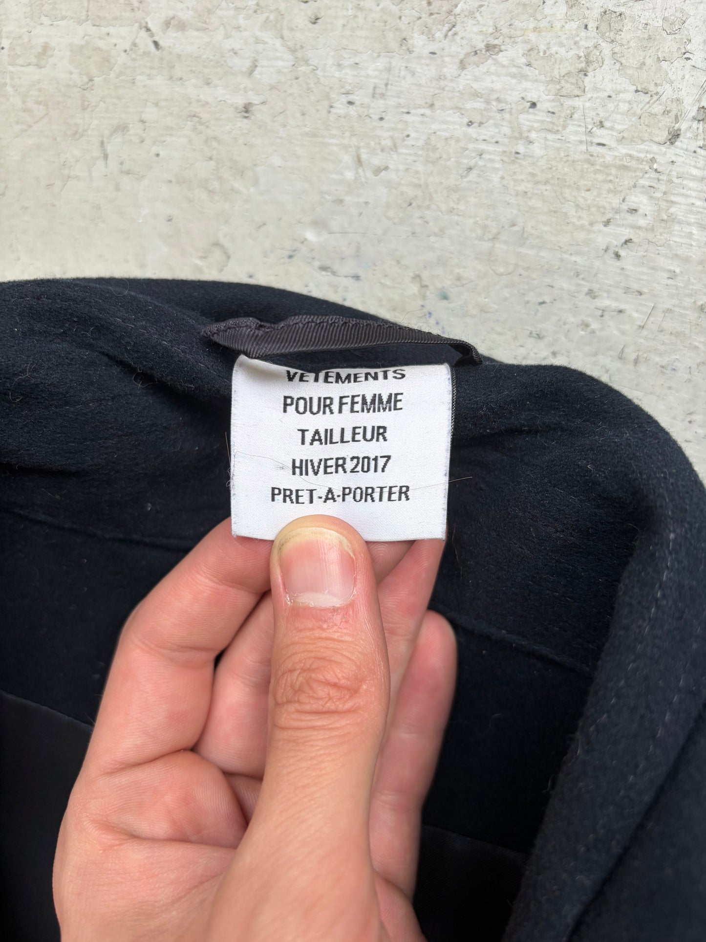 Vetements Demna Gvasallia Brushed Cotton Trench Coat (M)
