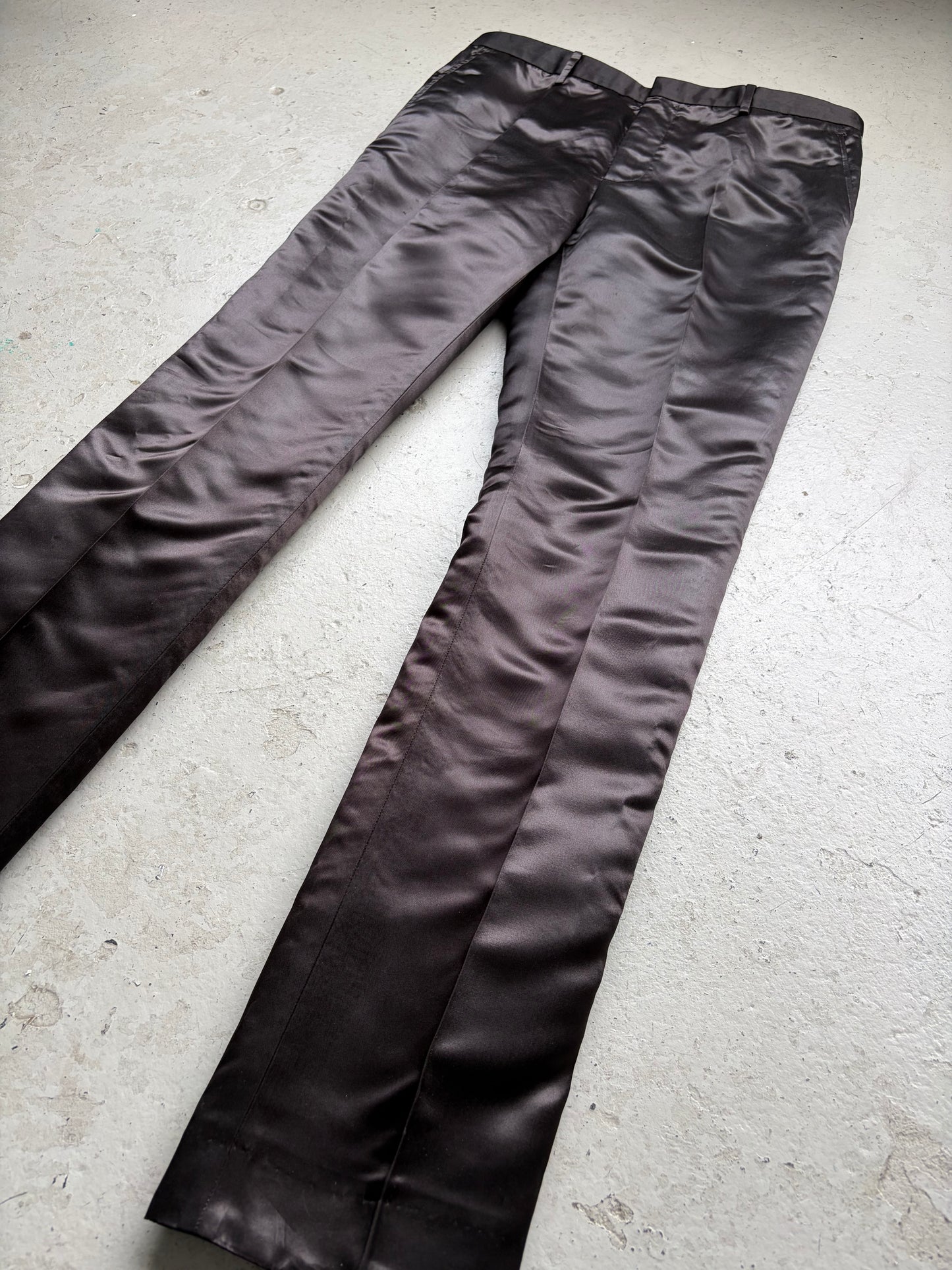 Calvin Klein 205W39NYC Black Satin Pants (52)