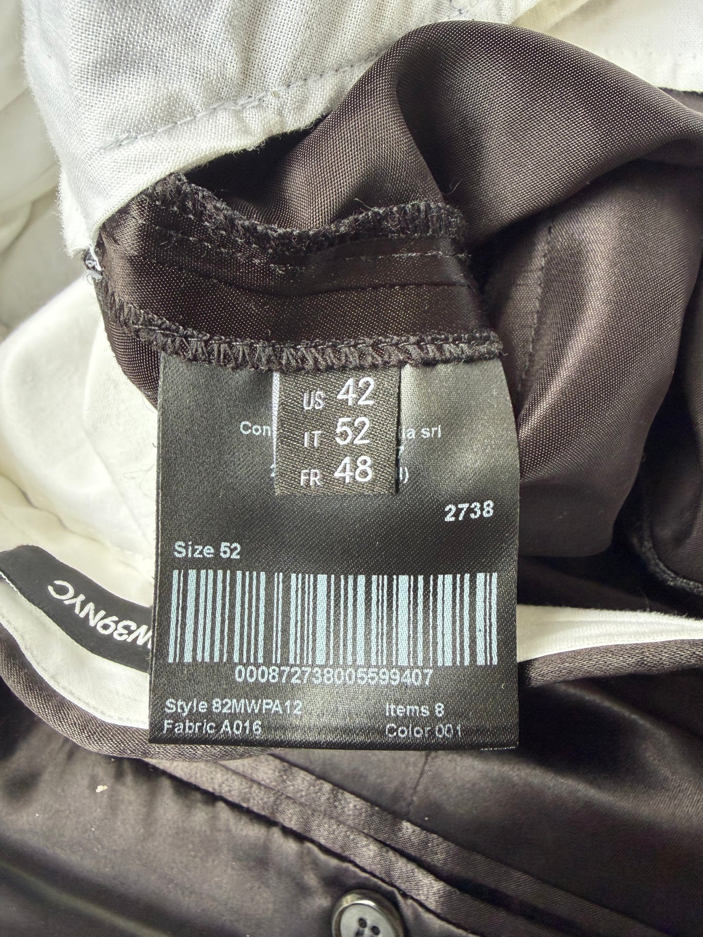 Calvin Klein 205W39NYC Black Satin Pants (52)