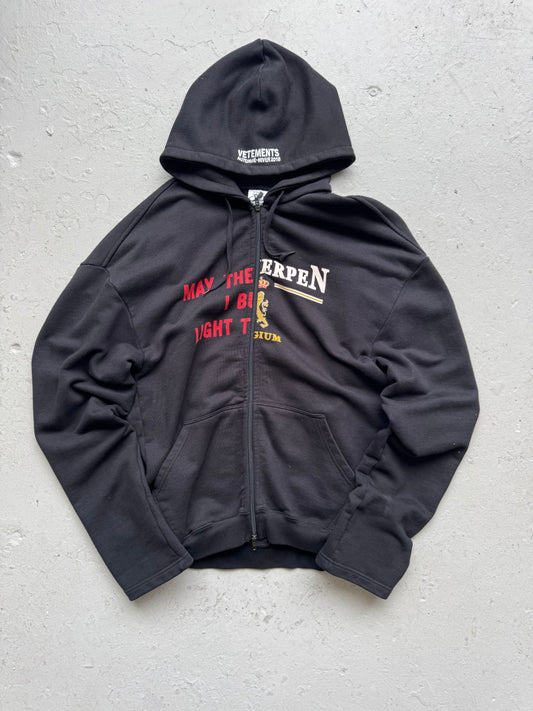 Vetements FW17 Split Bridges Zip Up Hoodie (XS)