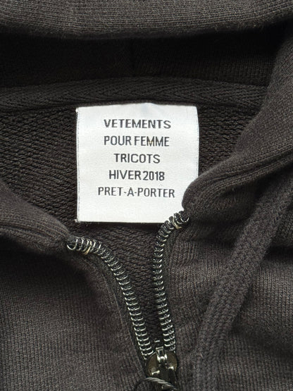 Vetements FW17 Split Bridges Zip Up Hoodie (XS)