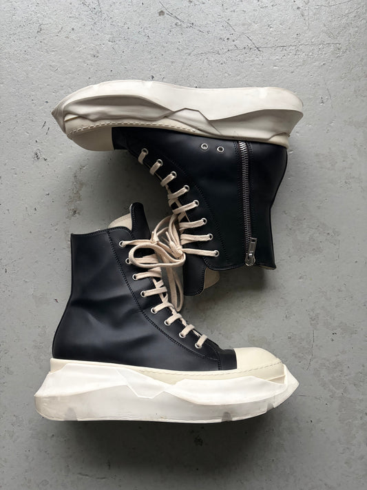 Rick Owens DRKSHDW Black Leather Abstract Ramones (43)
