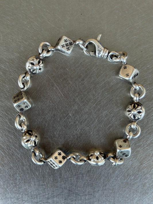 Chrome Hearts Dice 9 Link Bracelet (OS)