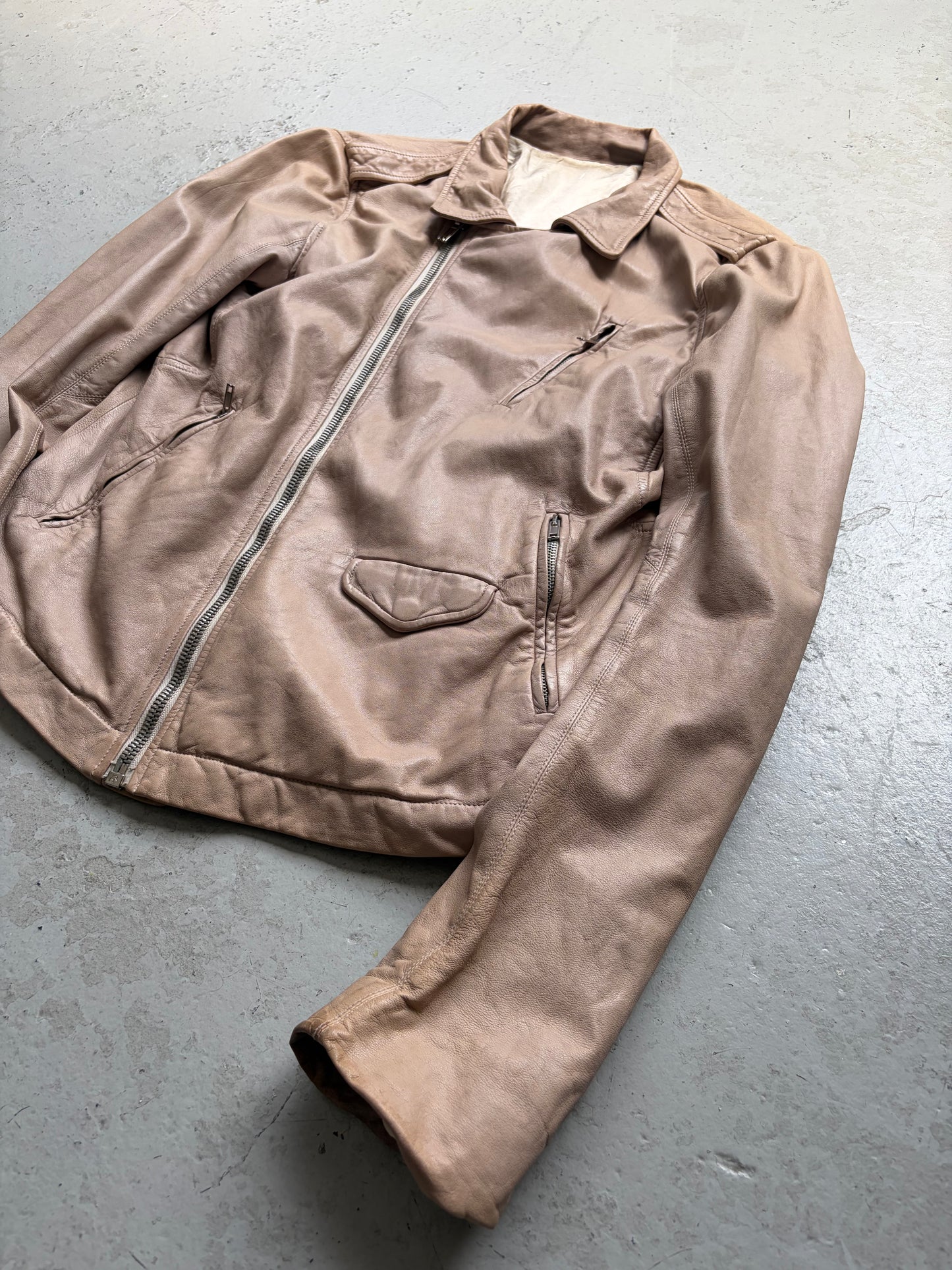 Rick Owens SS11 Anthem Stooges Perla Leather Jacket (M)