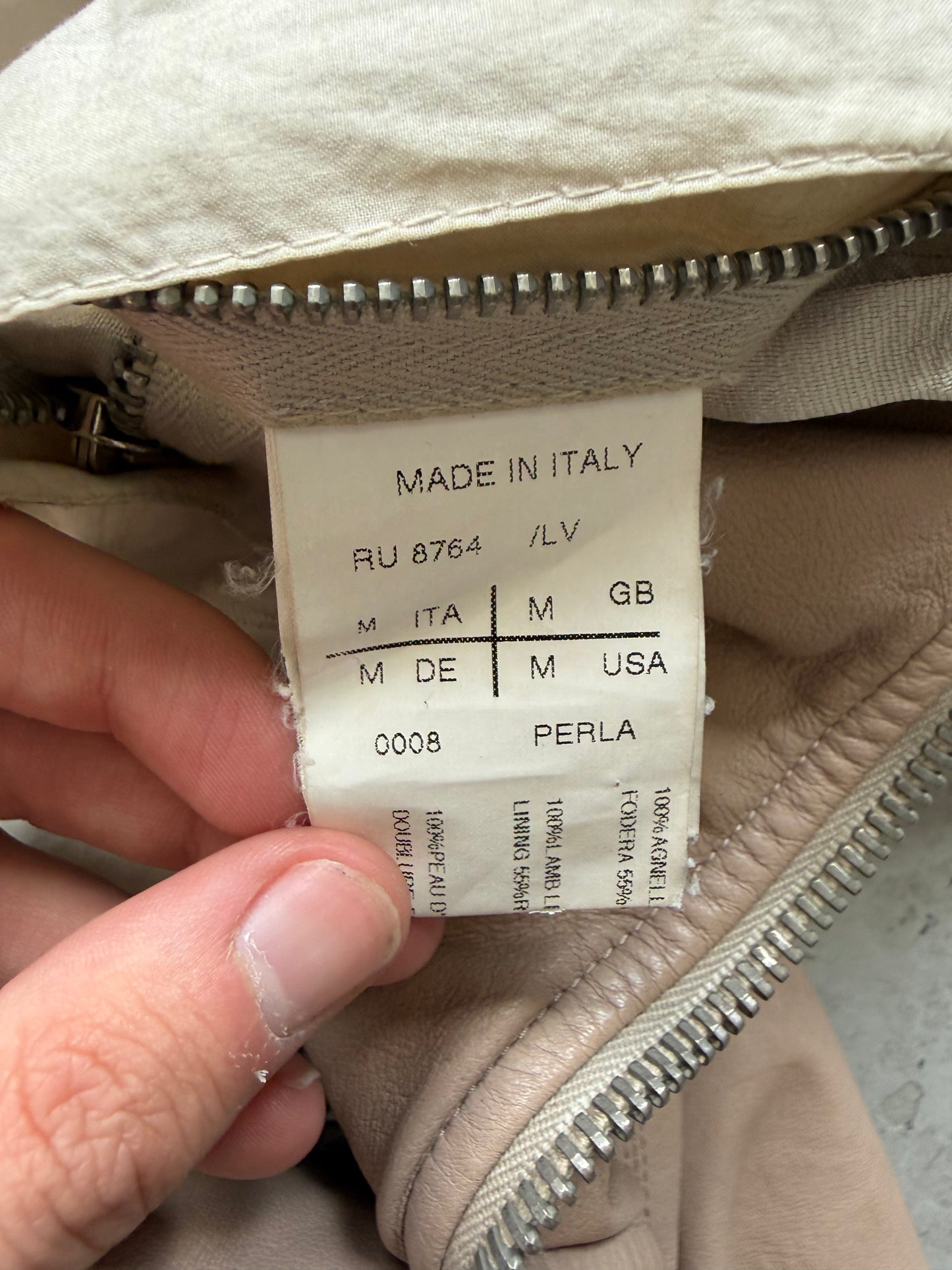 Rick Owens SS11 Anthem Stooges Perla Leather Jacket (M)