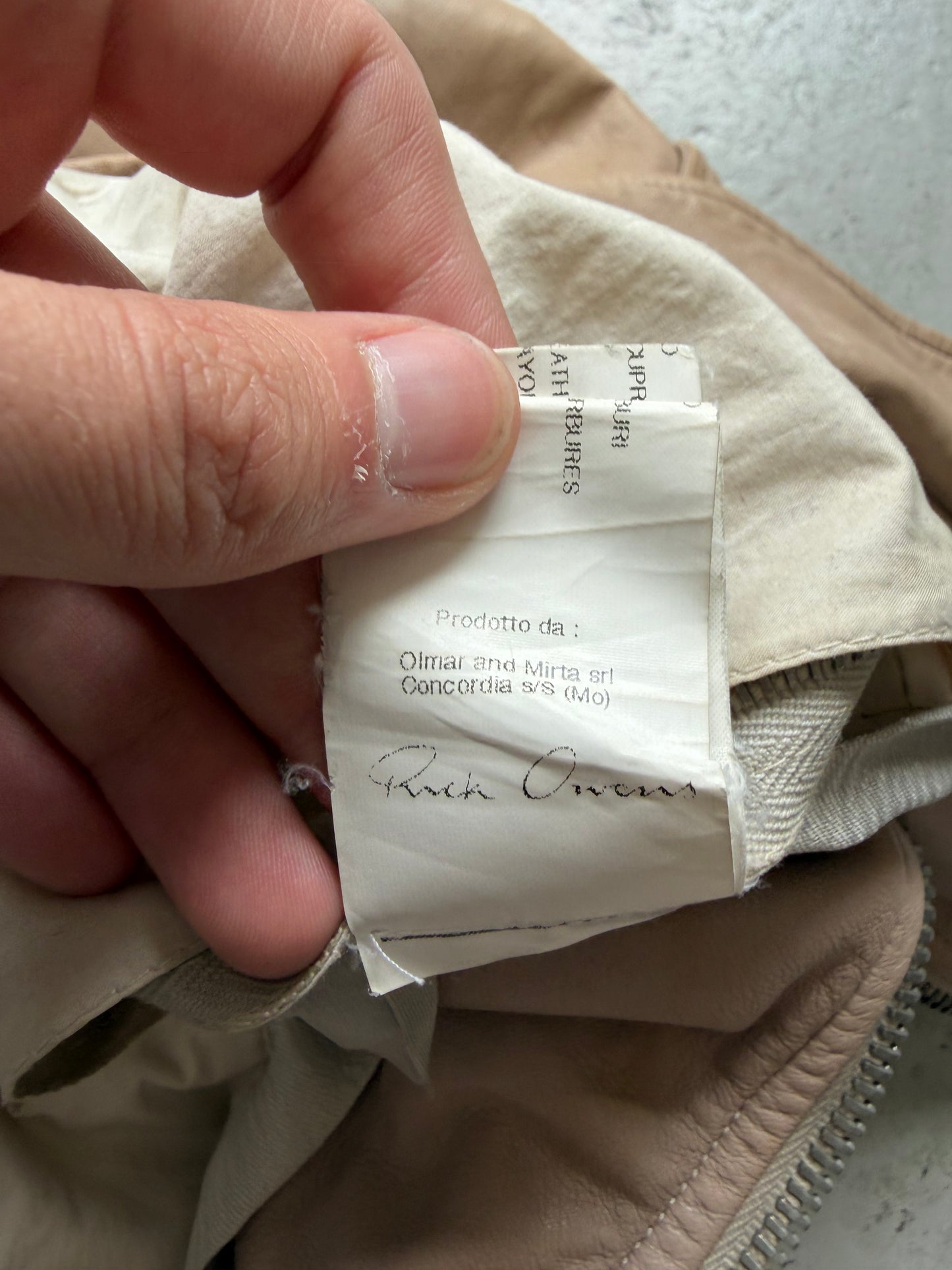 Rick Owens SS11 Anthem Stooges Perla Leather Jacket (M)