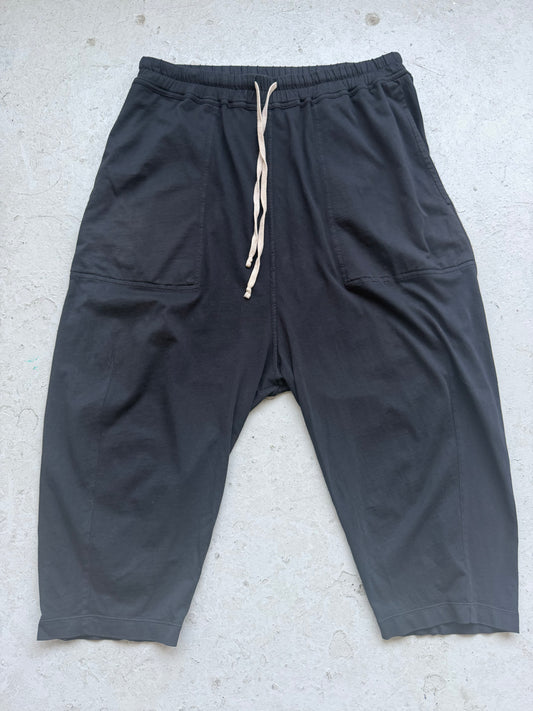 Rick Owens Drkshdw SS18 Black Cotton Capris (M)