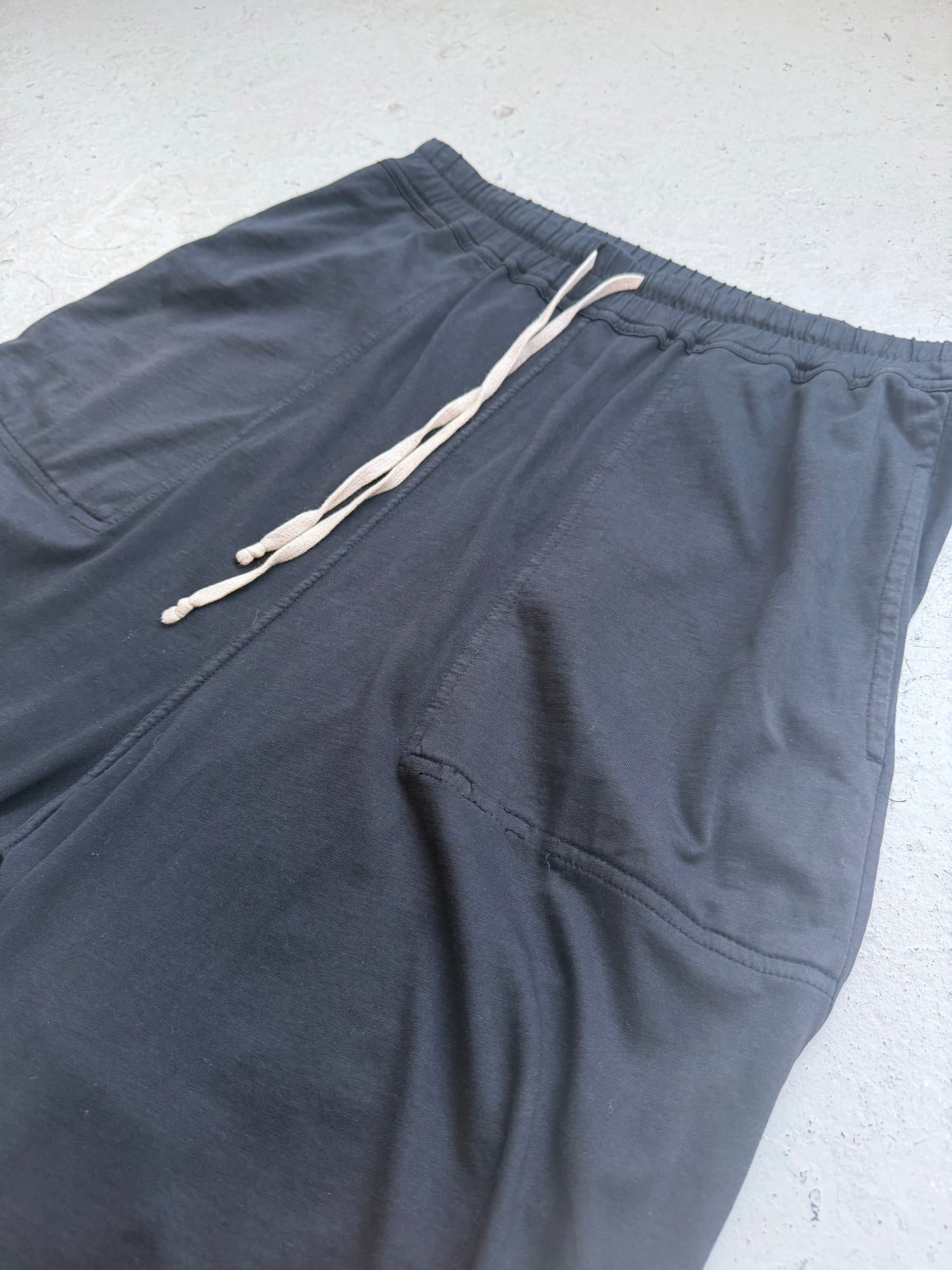 Rick Owens Drkshdw SS18 Black Cotton Capris (M)